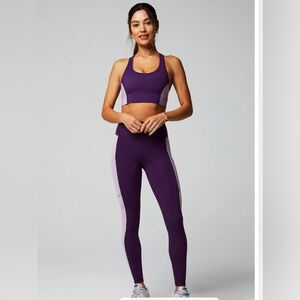 Fabletics Purple Color Block Set
